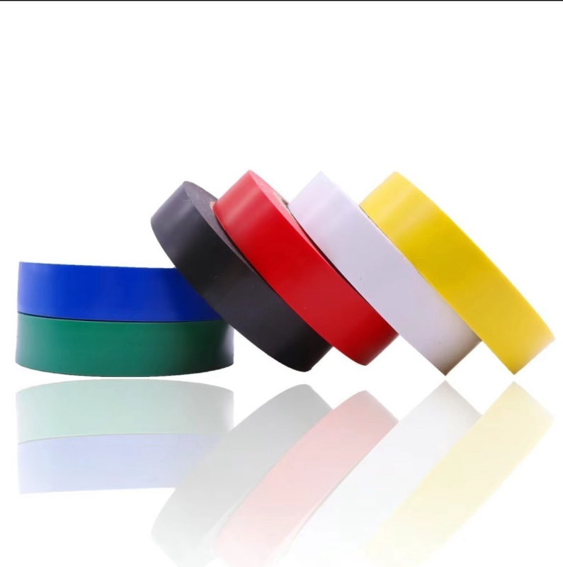 Електрическа изолационна лента за кабели: PVC основа, гума за лепило, дължина 10-20 m, дебелина 0,12 mm, температурна устойчивост 60-150°C