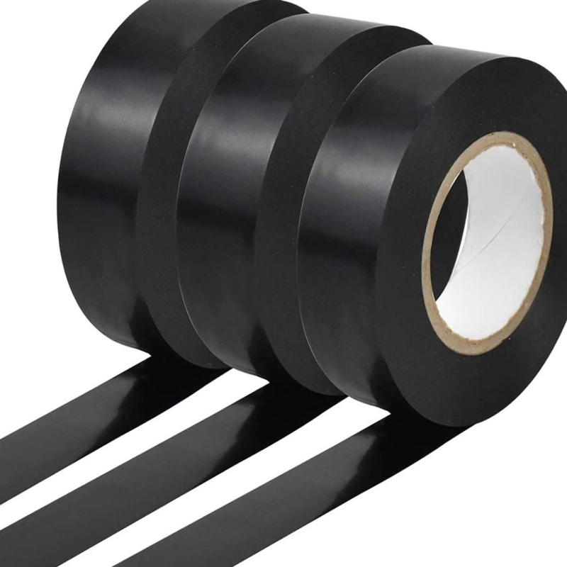 Електрическа изолационна лента за кабели: PVC основа, гума за лепило, дължина 10-20 m, дебелина 0,12 mm, температурна устойчивост 60-150°C