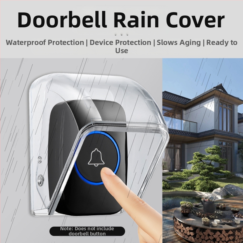 Безжичен звънец за външно използване с дъждоустойчив калъф и водоустойчива кутия — Модел E10, Cacazi