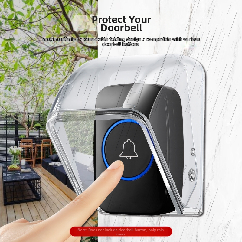 Безжичен звънец за външно използване с дъждоустойчив калъф и водоустойчива кутия — Модел E10, Cacazi