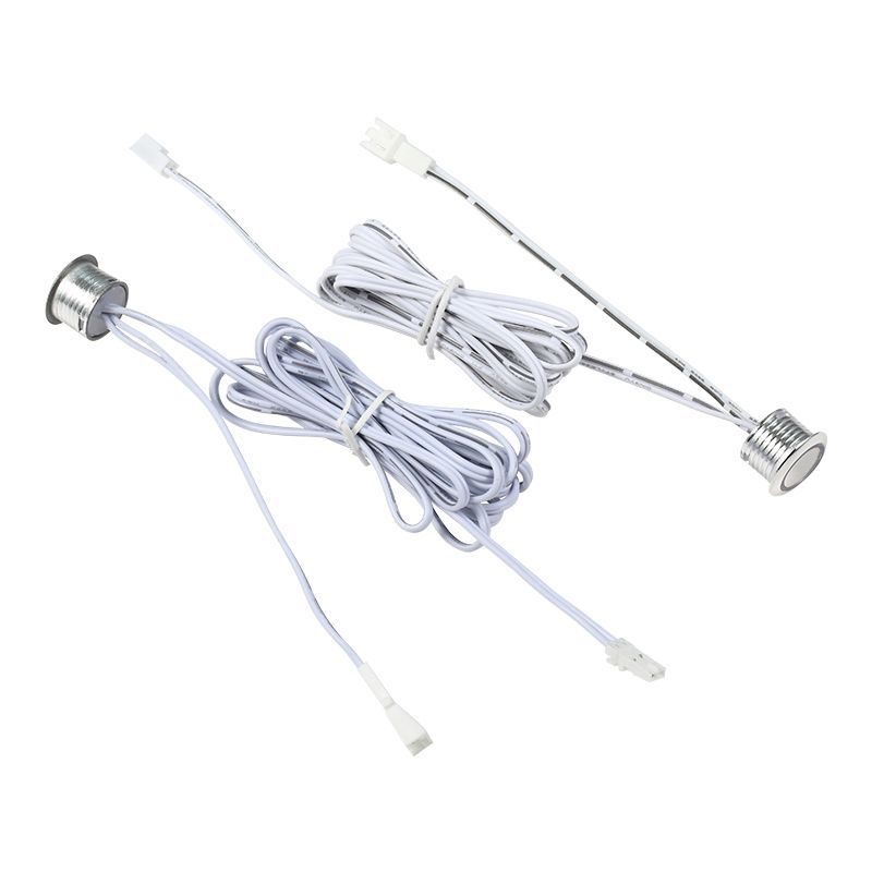 Spintos apšvietimo išmanusis jutiklinis jungiklis su išorine prisilietimo galvute ir šviesos reguliavimu (12–24 V DC, reguliuojamas atidėjimas)