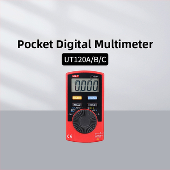 Uni-T UT120A/120C ir UT123/125C skaitmeninis kišeninis multimetras, True RMS, profesionaliai naudai