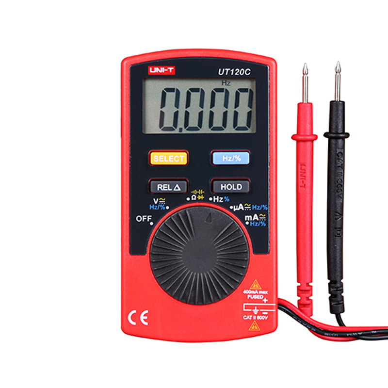Uni-T UT120A/120C ir UT123/125C skaitmeninis kišeninis multimetras, True RMS, profesionaliai naudai