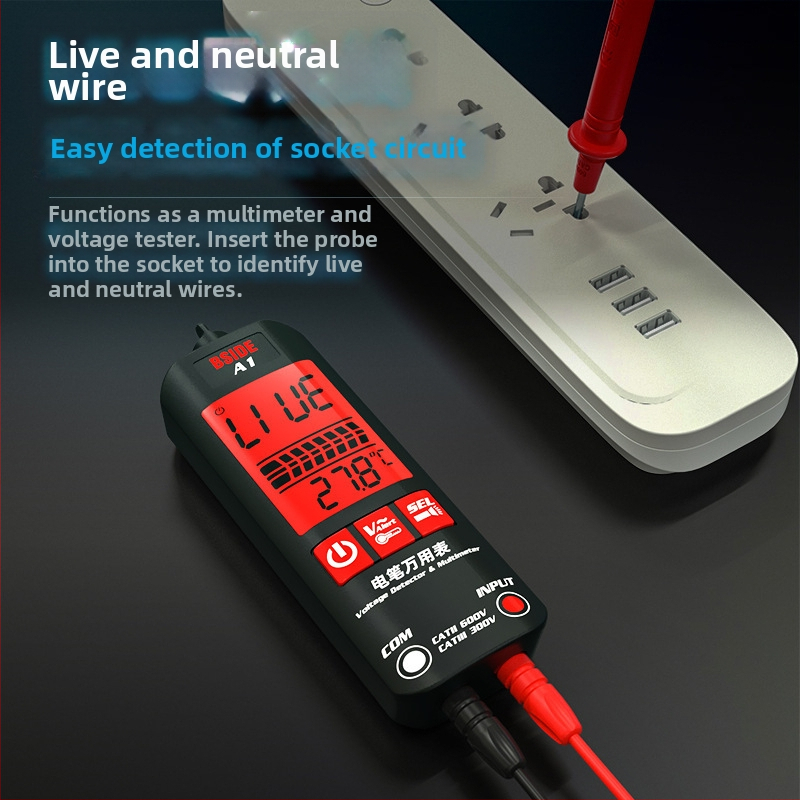 A1 автоматичен цифров мултиметър – BSIDE, многофункционален интелигентен тестер за електротехници, висока точност