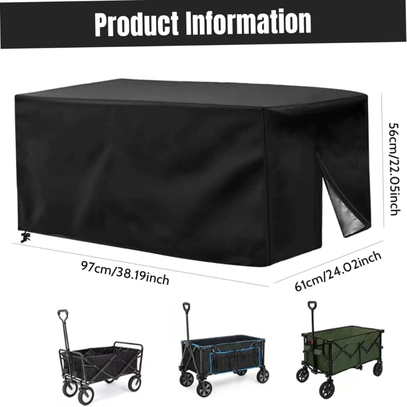 Accord 210D Oxford textil kültéri babakocsi borító, összecsukható kemping kocsi védő, eső- és porálló