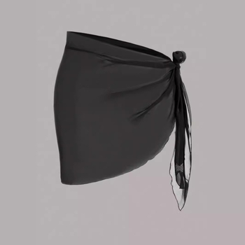 Τριγωνική πετσέτα παραλίας με ακανόνιστη φούστα περιτύλιξης, υφασμάτινος πολυεστέρας ≥95%, μονόχρωμο σχέδιο, Άνοιξη 2024