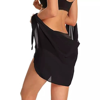 Τριγωνική πετσέτα παραλίας με ακανόνιστη φούστα περιτύλιξης, υφασμάτινος πολυεστέρας ≥95%, μονόχρωμο σχέδιο, Άνοιξη 2024