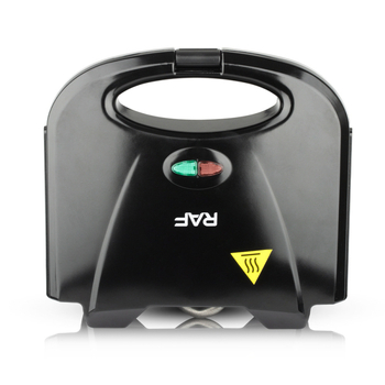 RAF R.284 2-филийкова закусова машина с двойно нагряване — Многофункционална: нагряване, печене, грил, омлет; 850W, 220V, механично управление