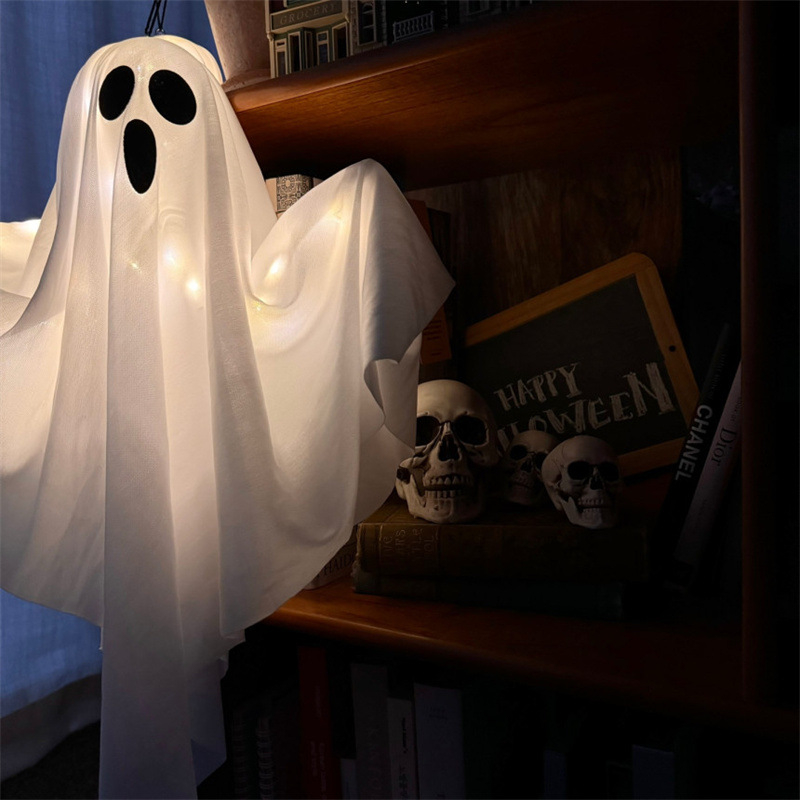 Memory Poetry Halloween φωτιζόμενο κρεμαστό φάντασμα διακόσμηση – όχι εισαγόμενο, όχι δώρο, χωρίς άδεια IP, κατάλληλο για εορτές