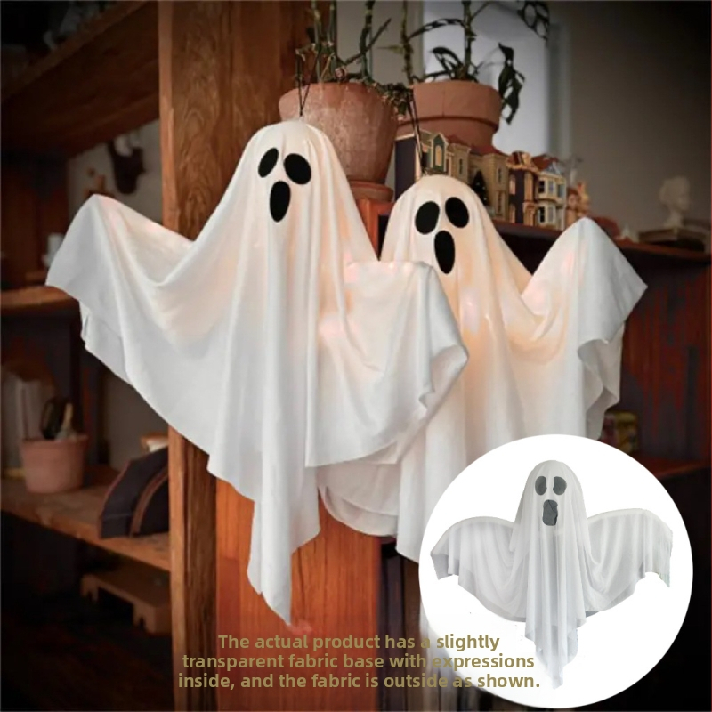 Memory Poetry Halloween φωτιζόμενο κρεμαστό φάντασμα διακόσμηση – όχι εισαγόμενο, όχι δώρο, χωρίς άδεια IP, κατάλληλο για εορτές