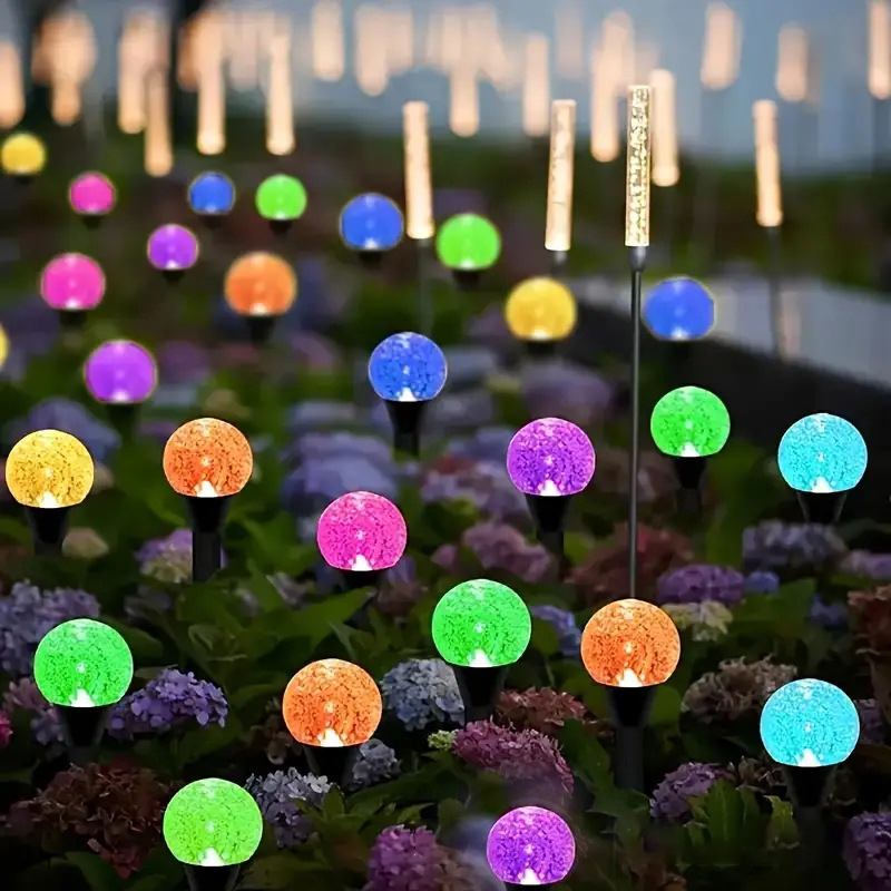 Buffett BFT-38 saulės energijos LED grandinės šviesos sodui, IP67 atsparus vandeniui, gėlių formos, reguliuojamas šviesos galingumas, mygtukų valdymas