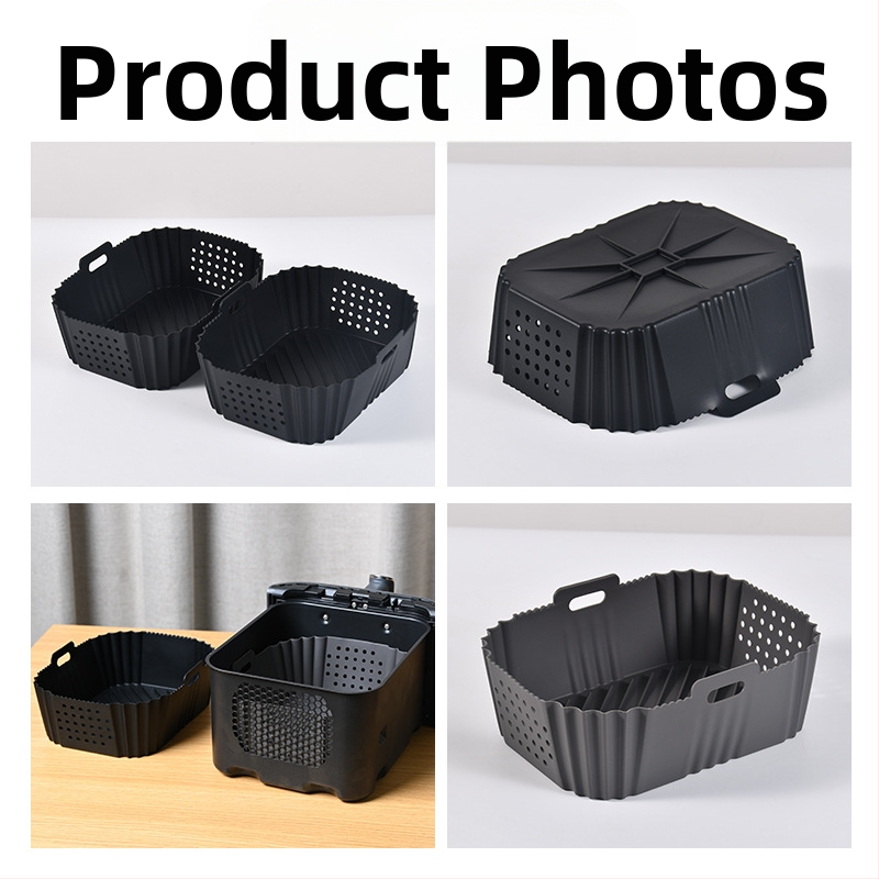 Xinxin силиконова тава за фритюрник с отвори за циркулация на въздуха | хранителен силикон