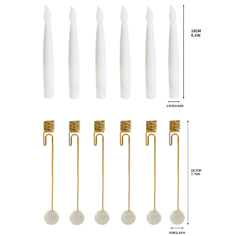 LED коледна свещ за вътрешна декорация • атмосфера за парти • материал: пластмаса, железен арт • марка: aolaigle • IP защита: Няма • стил: модерен арт, лукс светлина • подходящ за: Коледа