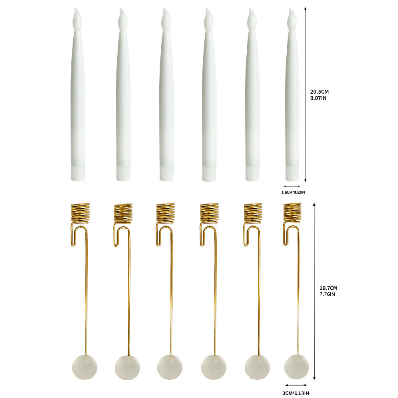 LED коледна свещ за вътрешна декорация • атмосфера за парти • материал: пластмаса, железен арт • марка: aolaigle • IP защита: Няма • стил: модерен арт, лукс светлина • подходящ за: Коледа