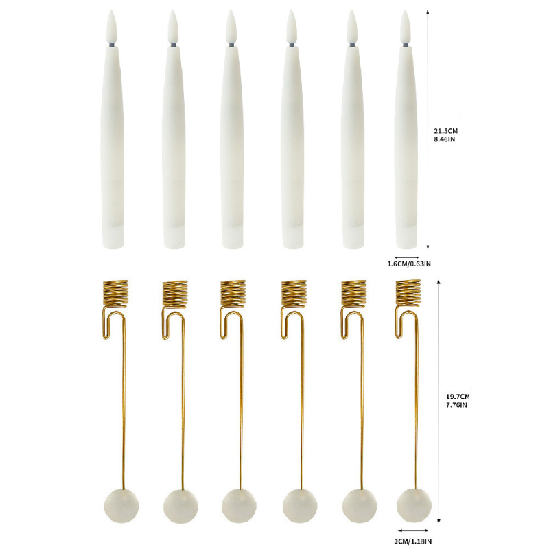 LED коледна свещ за вътрешна декорация • атмосфера за парти • материал: пластмаса, железен арт • марка: aolaigle • IP защита: Няма • стил: модерен арт, лукс светлина • подходящ за: Коледа