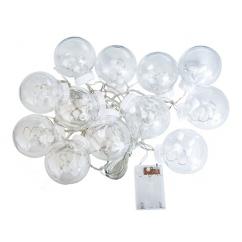 Ηλιακή κουρτίνα φωτισμού – σφαίρα ευχών, 12 LED, IP55, Dongcheng LED, ηλιακή τροφοδοσία