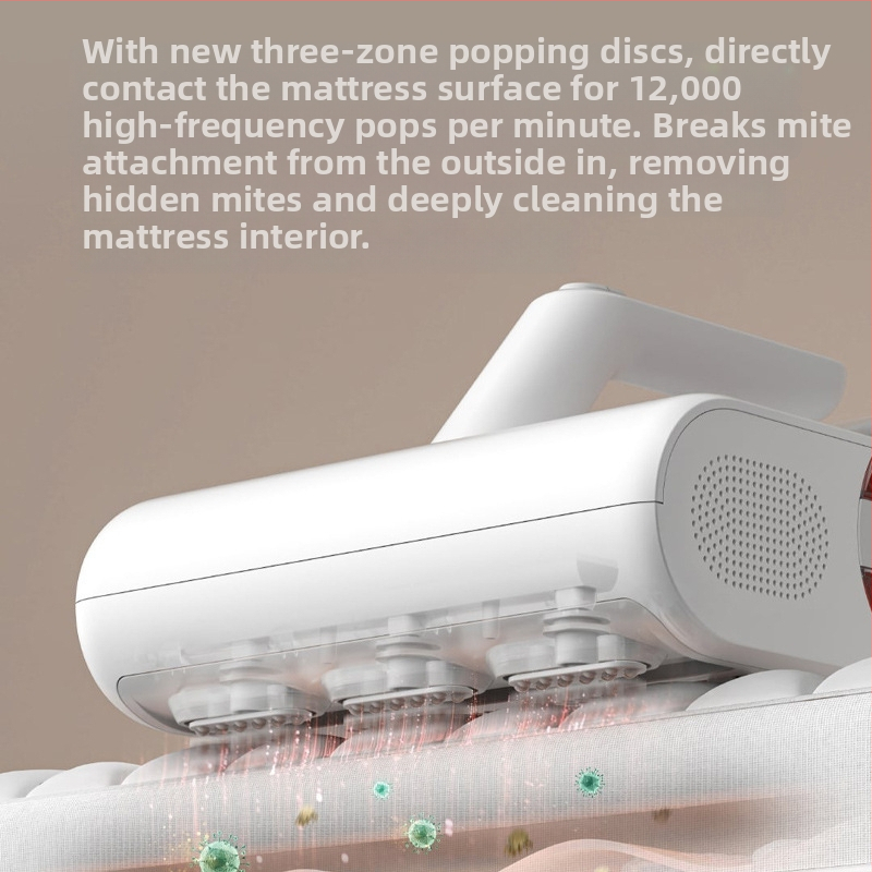 Прахосмукачка за премахване на акари с UV стерилизация и приставка за премахване на акари (кабел 2 м; напрежение 111–240 V; прахосборник 0.2–0.3 л)