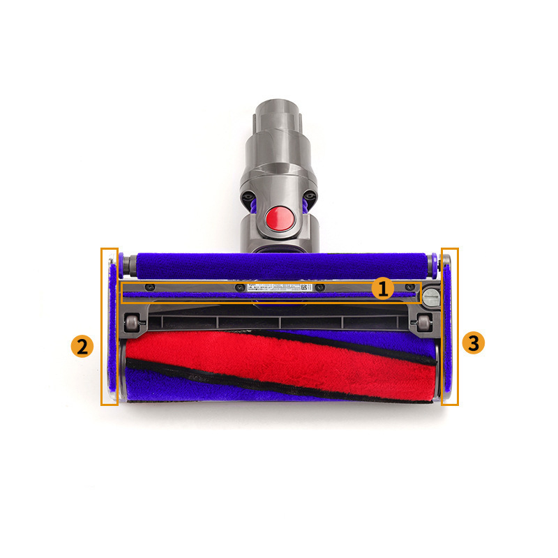 Dyson V6–V11 kompatibil puha velúr görgős fej tömlővel és csővel