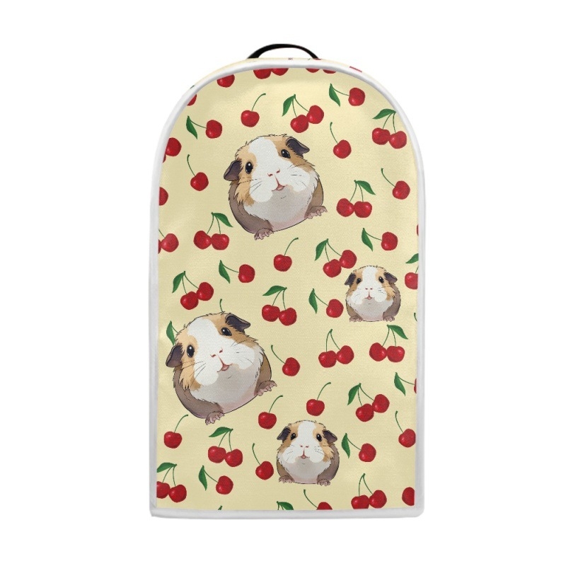 Virtuves iekārtu putekļu pārsegs ar ziedu motīvu un miša motīvu; modelis CZ43; materiāls Nelannel/elastīgs audums; zīmols FORU; virtuve; 2024