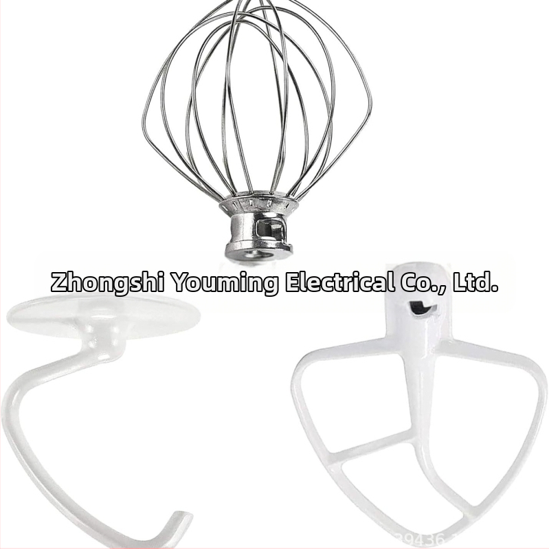 CAYOMEN 5QT комплект приставки за KitchenAid: Egg Mesh, Dough Hook, Stirring Paddle (Mounted)