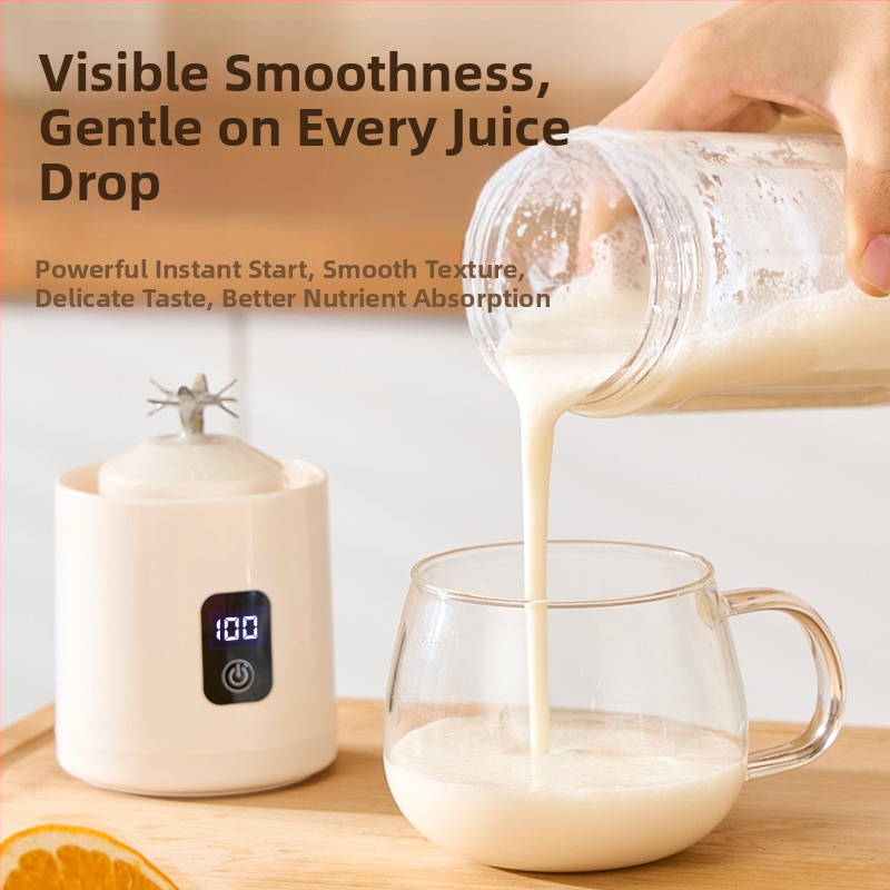 Преносима чаша за сок 500 ml, вградена батерия, 35W, 18001–20000 rpm, 5+ ножове, LCD дисплей