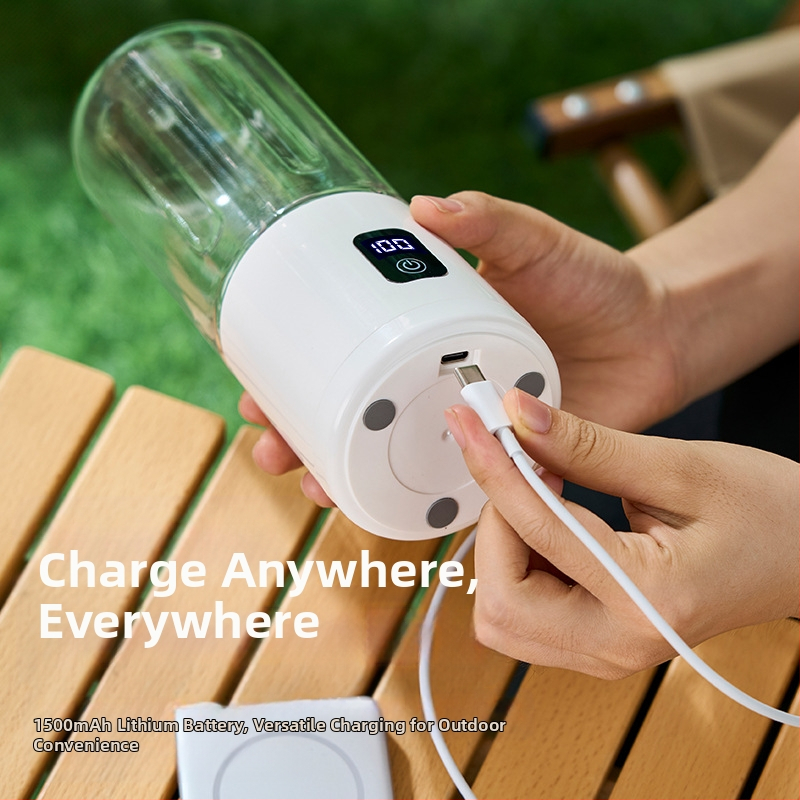 Преносима чаша за сок 500 ml, вградена батерия, 35W, 18001–20000 rpm, 5+ ножове, LCD дисплей