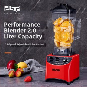 Кухненски многофункционален блендер, 2 л капацитет, 7+ скорости, 10 000 об./мин мотор, двойни ножове, напълно автоматичен режим с управление с копче