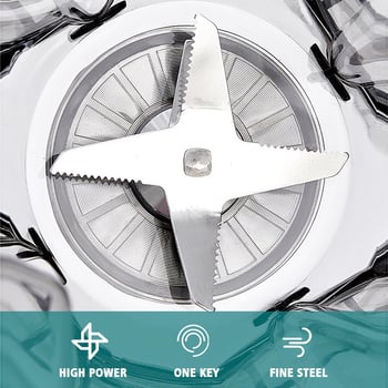 Кухненски многофункционален блендер, 2 л капацитет, 7+ скорости, 10 000 об./мин мотор, двойни ножове, напълно автоматичен режим с управление с копче