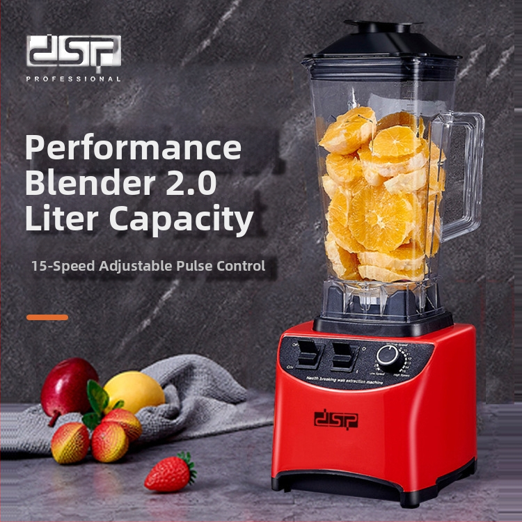 Virtuves daudzfunkcionālais blenderis, 2 L tilpums, 7+ ātrumi, 10 000 apgr./min motors, dubultie naži, pilnīgi automātisks ar pogas vadību