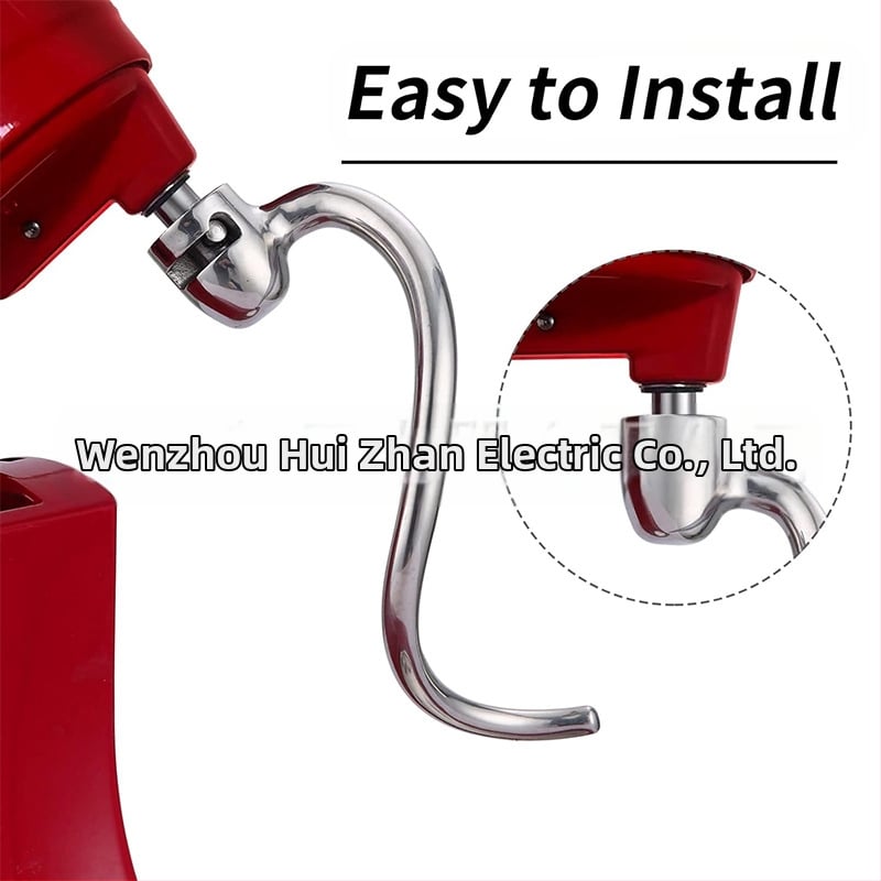 Nerūsējošā tērauda mīklas āķis KitchenAid maisītājam – saderīgs ar Professional 5 Plus un 600 sēriju