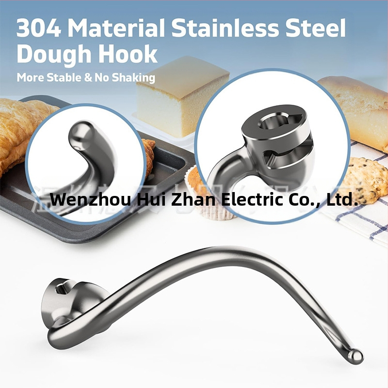 Nerezový hák na cesto pre kuchynský mixér KitchenAid – kompatibilný so radou Professional 5 Plus a 600 Series