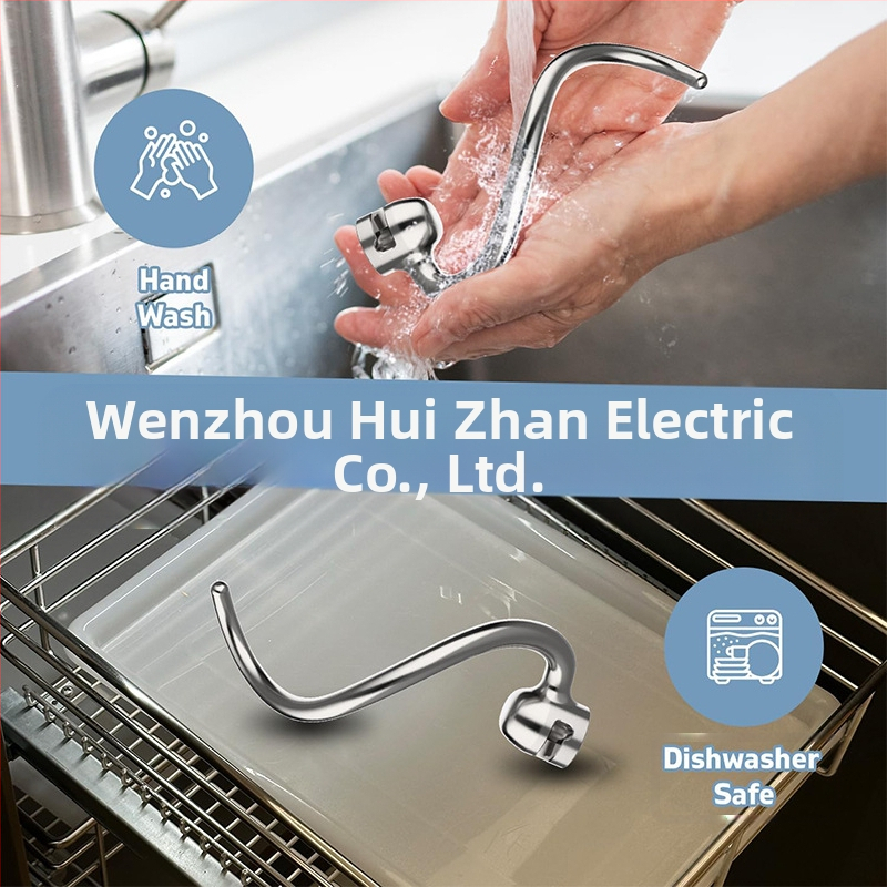 Nerezový hák na cesto pre kuchynský mixér KitchenAid – kompatibilný so radou Professional 5 Plus a 600 Series