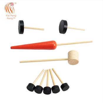 Σετ αξεσουάρ ντύσιμου χιονάνθρωπου για τα Χριστούγεννα — ξύλινα κουμπιά, καπέλο, κασκόλ; Kaifeng party (Συσκευασία: PP bag boxed)