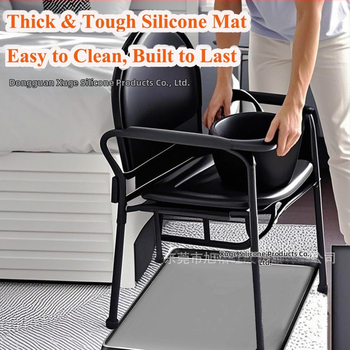 Σιλικονούχος πάτος για κάθισμα τουαλέτας και προστασία δαπέδου για ηλικιωμένους – αντιολισθητικό μαξιλάρι δίπλα στο κρεβάτι, αποστραγγιζόμενη βάση