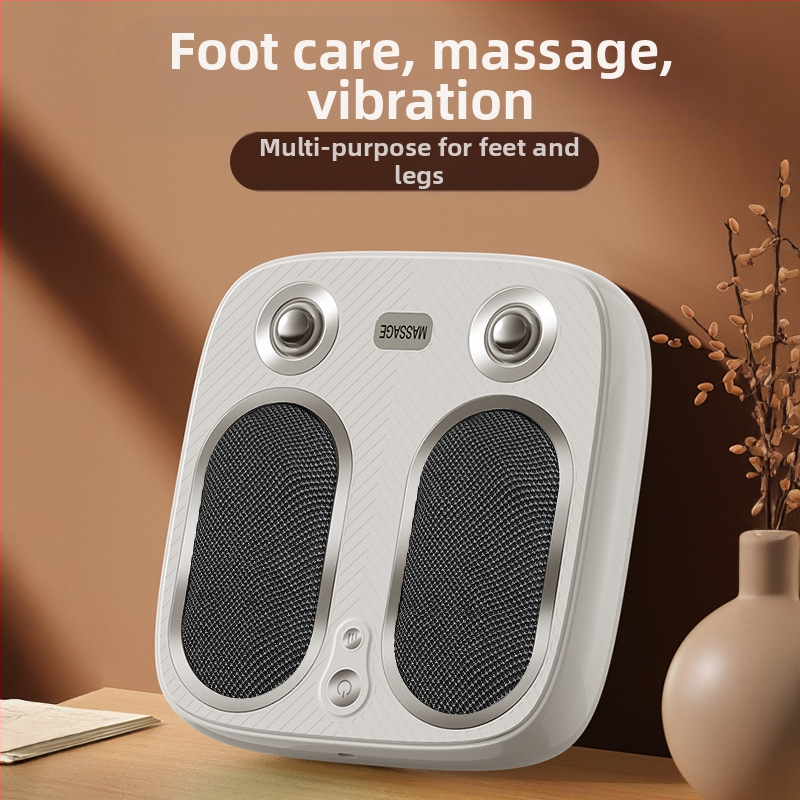 Масажор за крака с месене, загряване и вибрация (4 масажни контакта; модел SU7; презареждаем; ABS корпус; техники на масаж: месене, акупресура)