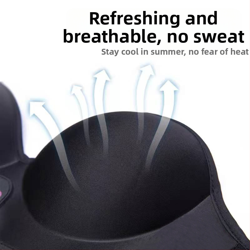 Youyueya Безжично зареждащ бюст-масажор в сутиен с инфрачервена физиотерапия, таймер и проводимо управление, USB/батерия, 2022