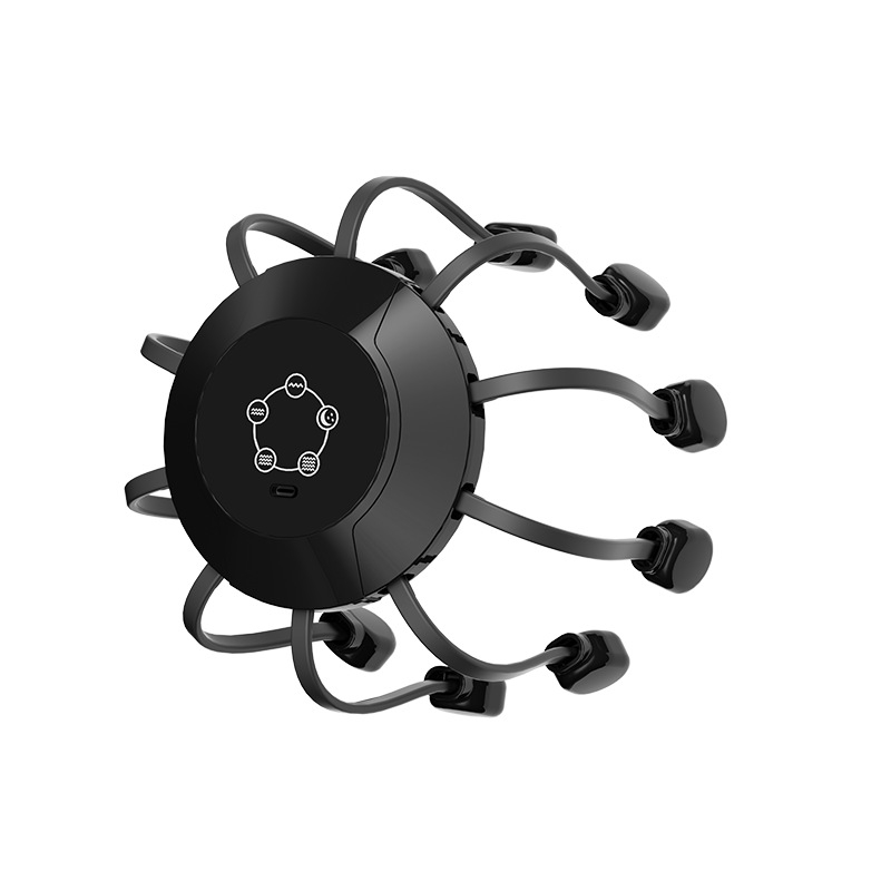 Masaj de cap cu Bluetooth, design octopus, reîncărcabil, vibrație în 4 trepte, model 2987