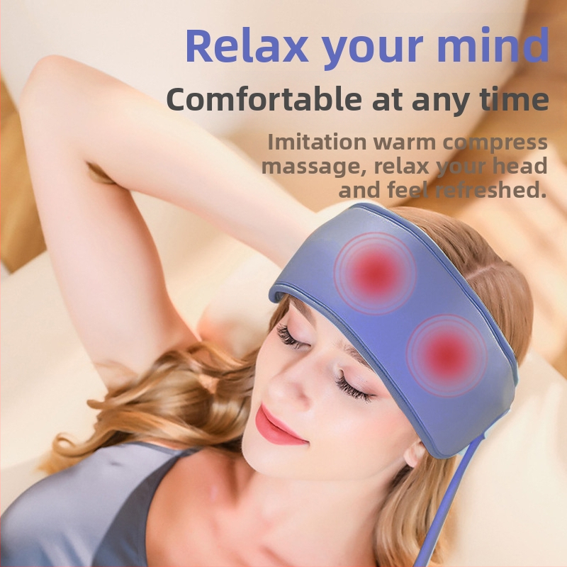 Jacqui масажор за глава 678 USB захранване, управление с бутон, 4 скорости, топъл компрес