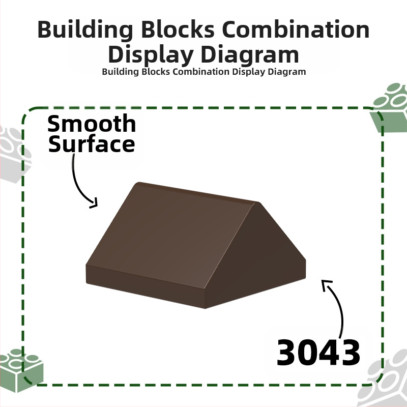 Wange mikro būvblokas – DIY ABS plastmasa, saderīgas ar 3043, vecums 7–14 gadiem