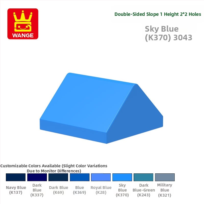 Wange mikro építőelemek – DIY ABS műanyag, kompatibilis a 3043-mal, 7–14 éveseknek