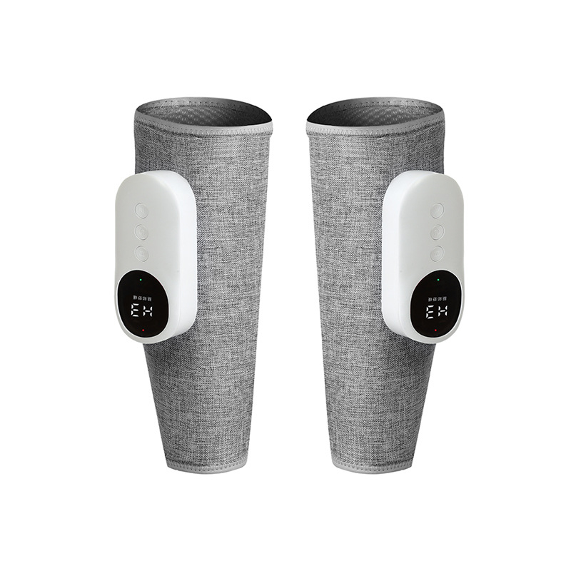 Pusiau prilipęs kojų masažuoklis su oro pagalvėmis ir karštoji kompresija, USB įkrovimas, laikmatis, mygtukų valdymas