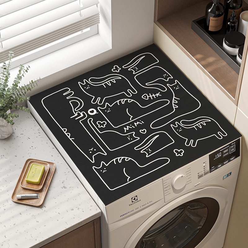 Калъф за барабан пералня — антиплъзгащ се, водопоглъщащ, защита от прах; материал: термоизолиращо алуминиево фолио; стил: прост и модерен; категория: покривка за прах/диван/климатик; без персонализация.