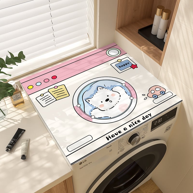 Калъф за барабан пералня — антиплъзгащ се, водопоглъщащ, защита от прах; материал: термоизолиращо алуминиево фолио; стил: прост и модерен; категория: покривка за прах/диван/климатик; без персонализация.