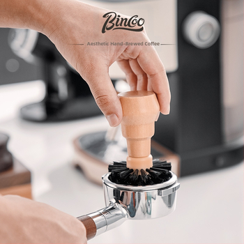 Βούρτσα καθαρισμού για το χειριστήριο καφετιέρα — Λωτό ξύλο + PP + νάιλον, μοντέρνο απλό στυλ, χειροκίνητη χρήση