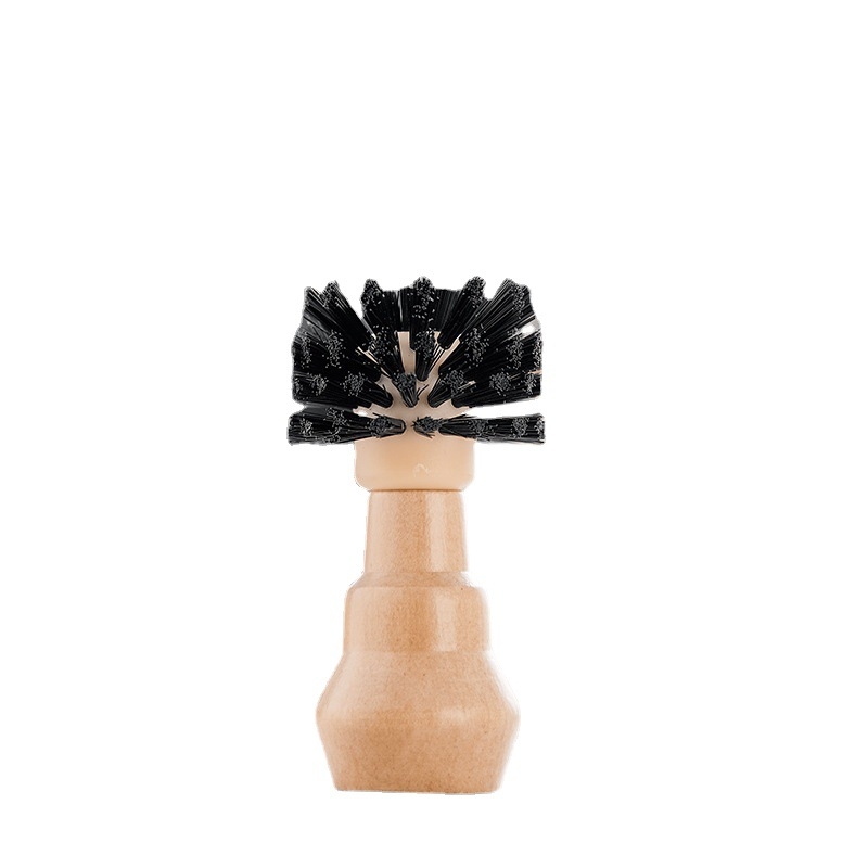 Bincoo tisztító ecset a kávéfőző gép fogantyújához – lótuszfa + PP + nylon, modern egyszerű stílus, kézi használat