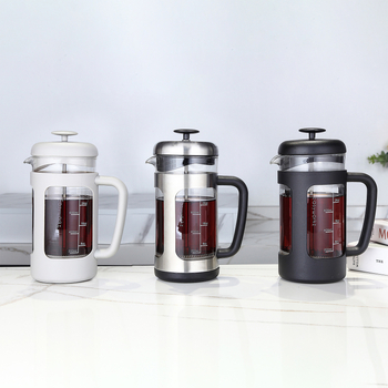 Σετ γυάλινης καφετιέρας με φίλτρο ροής και infuser για τσάι (Nordic στυλ, Πρώτης Τάξης Ποιότητα)
