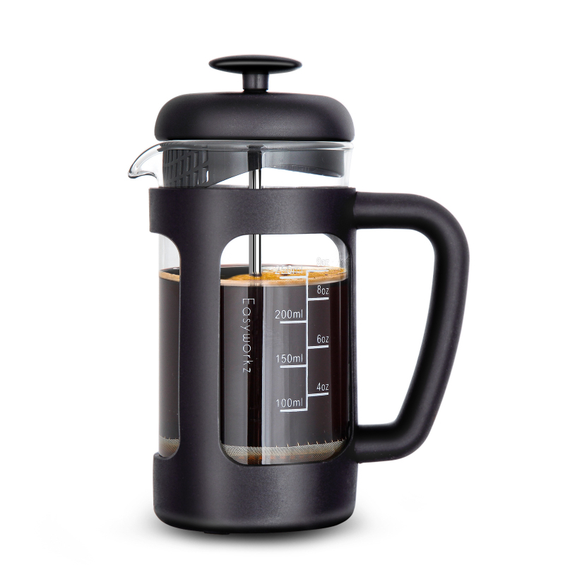 Σετ γυάλινης καφετιέρας με φίλτρο ροής και infuser για τσάι (Nordic στυλ, Πρώτης Τάξης Ποιότητα)