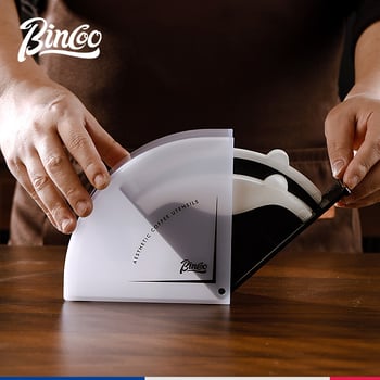 Bincoo ABS kutija za papirnate filtre za kavu V60 – držač papirnih filtera, zaštita od prašine, za kućnu ili kafić upotrebu