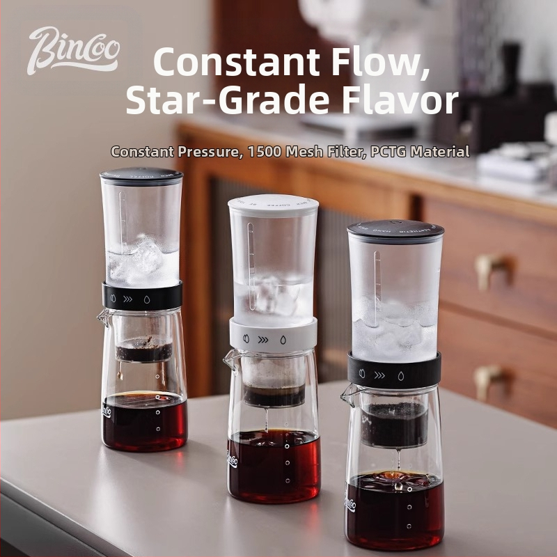 Bin Coo stiklinė kavos lašelinė indas namų naudojimui, rankinis lašų paruošimas