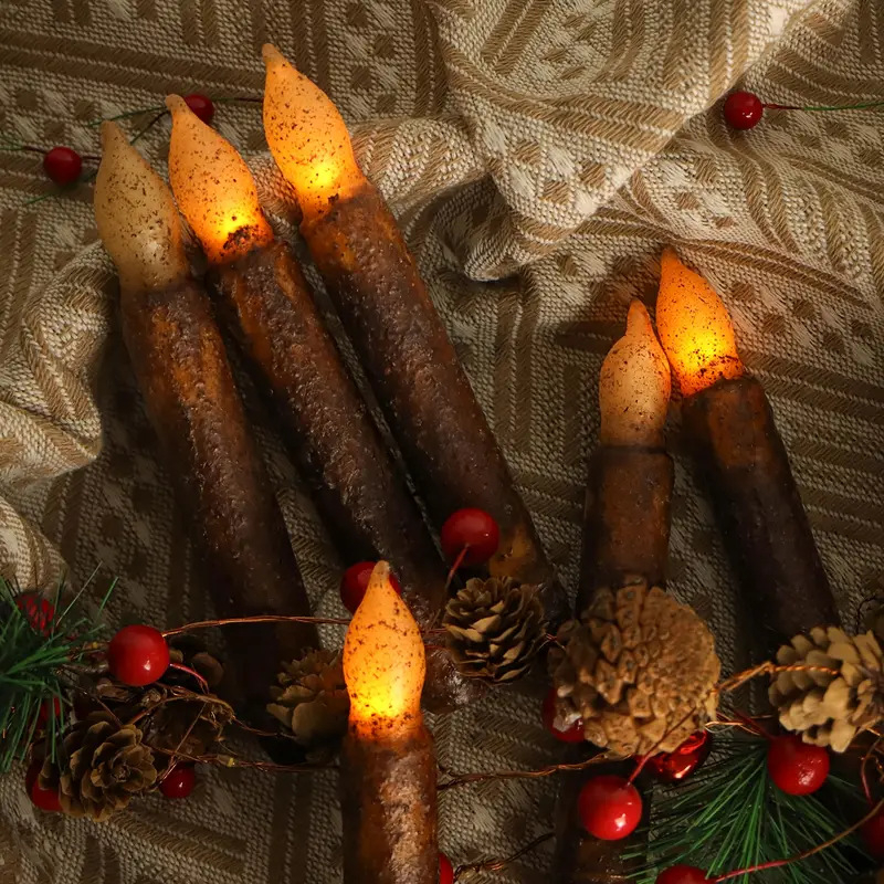 Elektroninė žvakė lemputė - plastmasė, gėlių formos, injekcinis formavimas, logotipo spausdinimas įmanomas